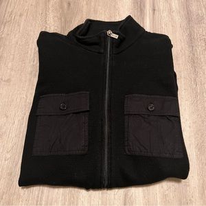 Kenneth Cole, men’s size medium black zip up pullover